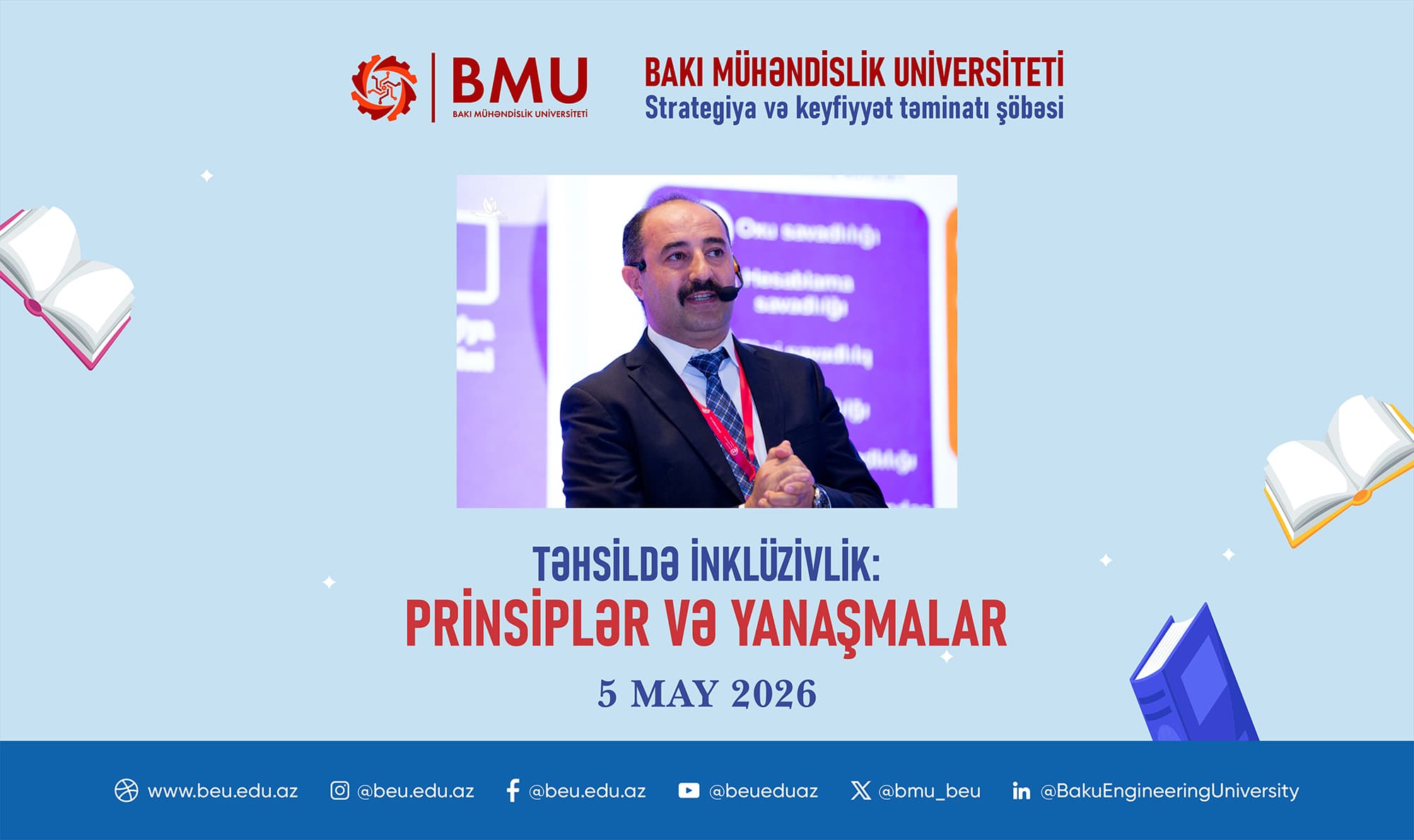 BMU-da “Təhsildə inklüzivlik: prinsiplər və yanaşmalar” mövzusunda təlim keçiriləcək
